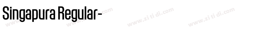 Singapura Regular字体转换 Singapura Regular字体转换